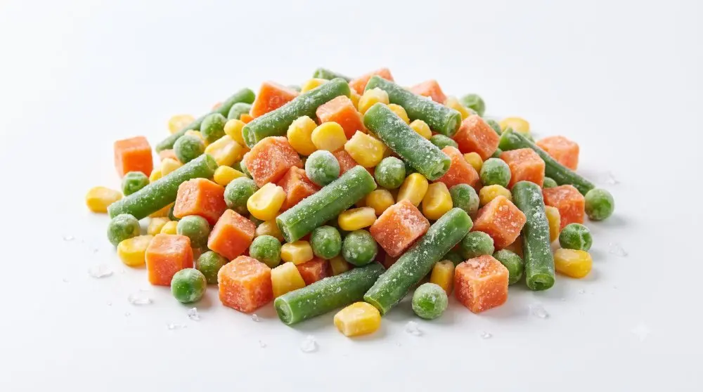 IQF mixed vegetables — carrot, peas, corn and beans